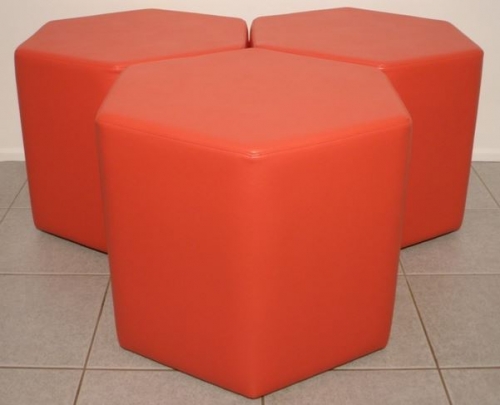 Hexagon Ottoman