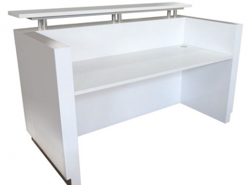 Urban Reception Counter Desk, Graphite