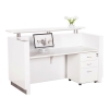 Urban Reception Counter Desk, Gloss White