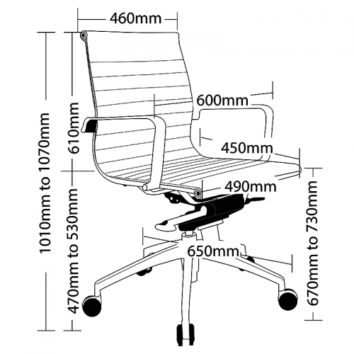 Gabi Medium Back Chair