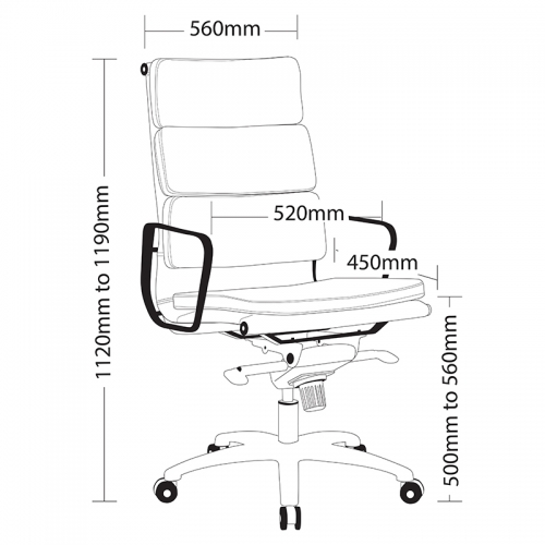 Zara High Back Chair