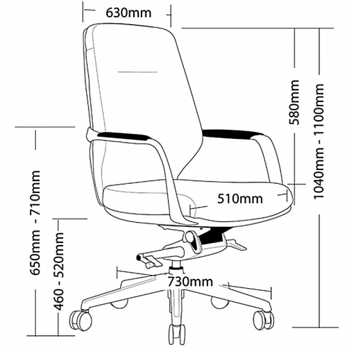 Liam Medium Back Chair