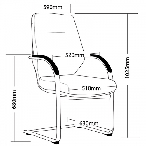 Liam Cantilever Visitor Chair