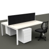 Effect Profile Leg Back to Back Desk System