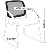 Jenson Mesh Back Visitor Chair Available in 6 Mesh Back Colours