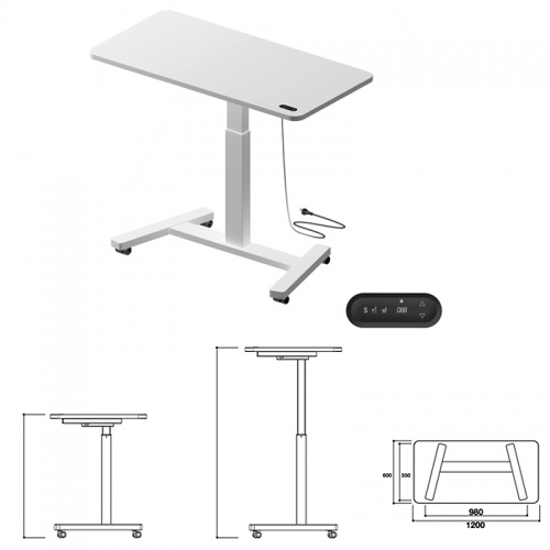 Agile Personal Portable Electric Push Button Sit Stand Height Adjustable Desk