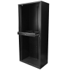 Alessi Heavy Duty Tambour Door Storage Cabinet, Black