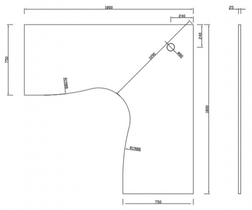 Effect Profile Leg Corner Workstation