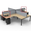 Effect Loop Leg 4 Way Corner Workstation