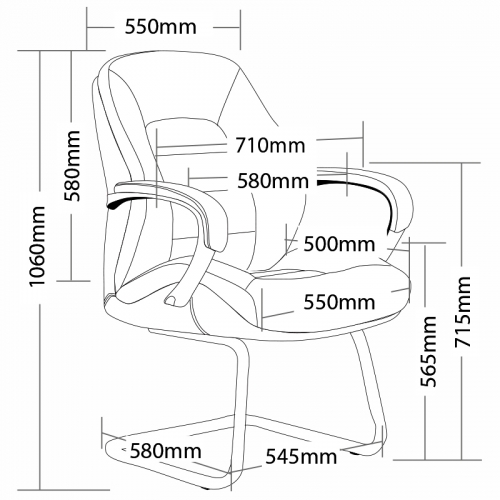 Baxter Leather Executive Visitor Chair