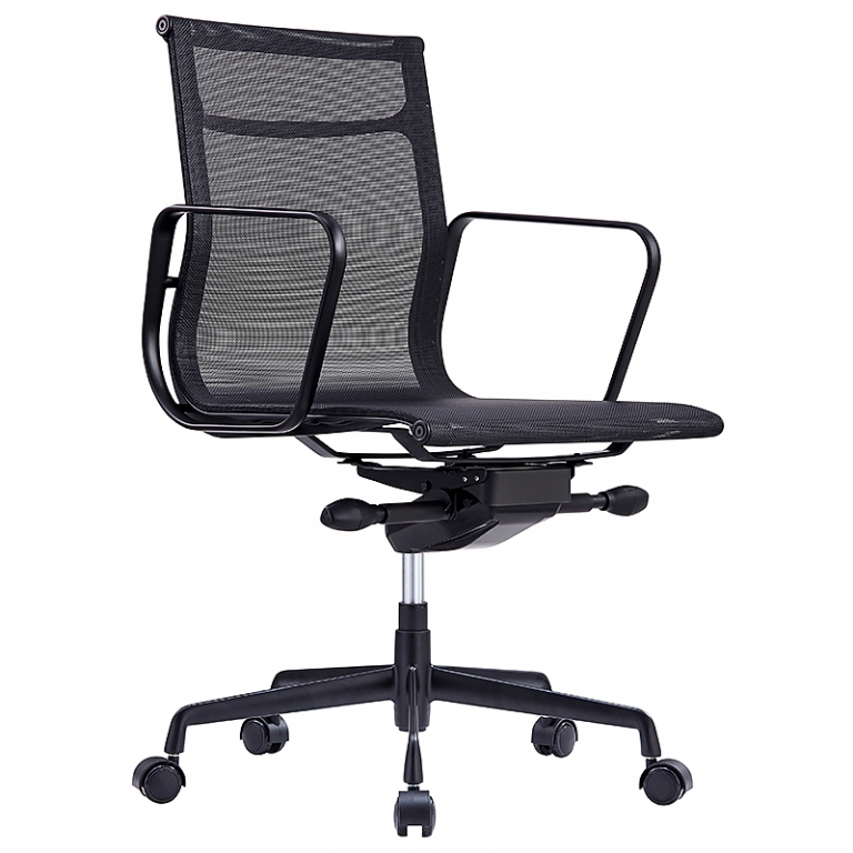 Shop Glebe Mesh on Black Chair Ikcon Fitout and Furniture