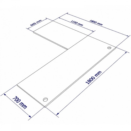 Modena Desk with Attached Return