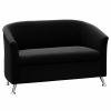 Beta 2 Seater Lounge, Black Fabric