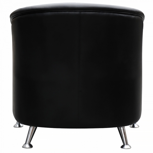 Beta Tub Chair, Black Man-Made Leather