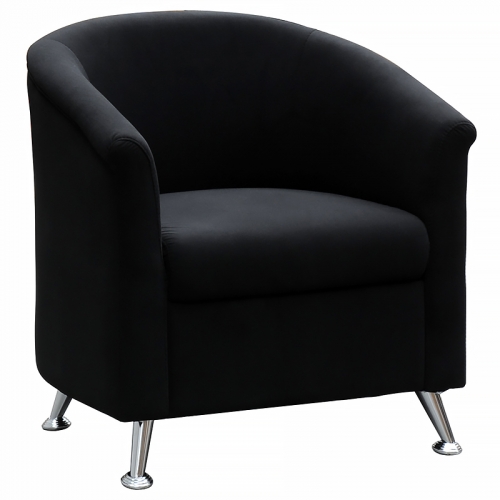 Beta Tub Chair, Black Fabric