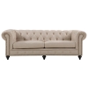 Chesterfield Lounge Range, Natural Linen Fabric