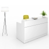 Olivia Reception Counter Desk, White