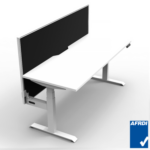 Versatile Pro Electric Push Button Sit Stand Height Adjustable Desk